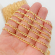 14k Gold Filled Double Curb Chains